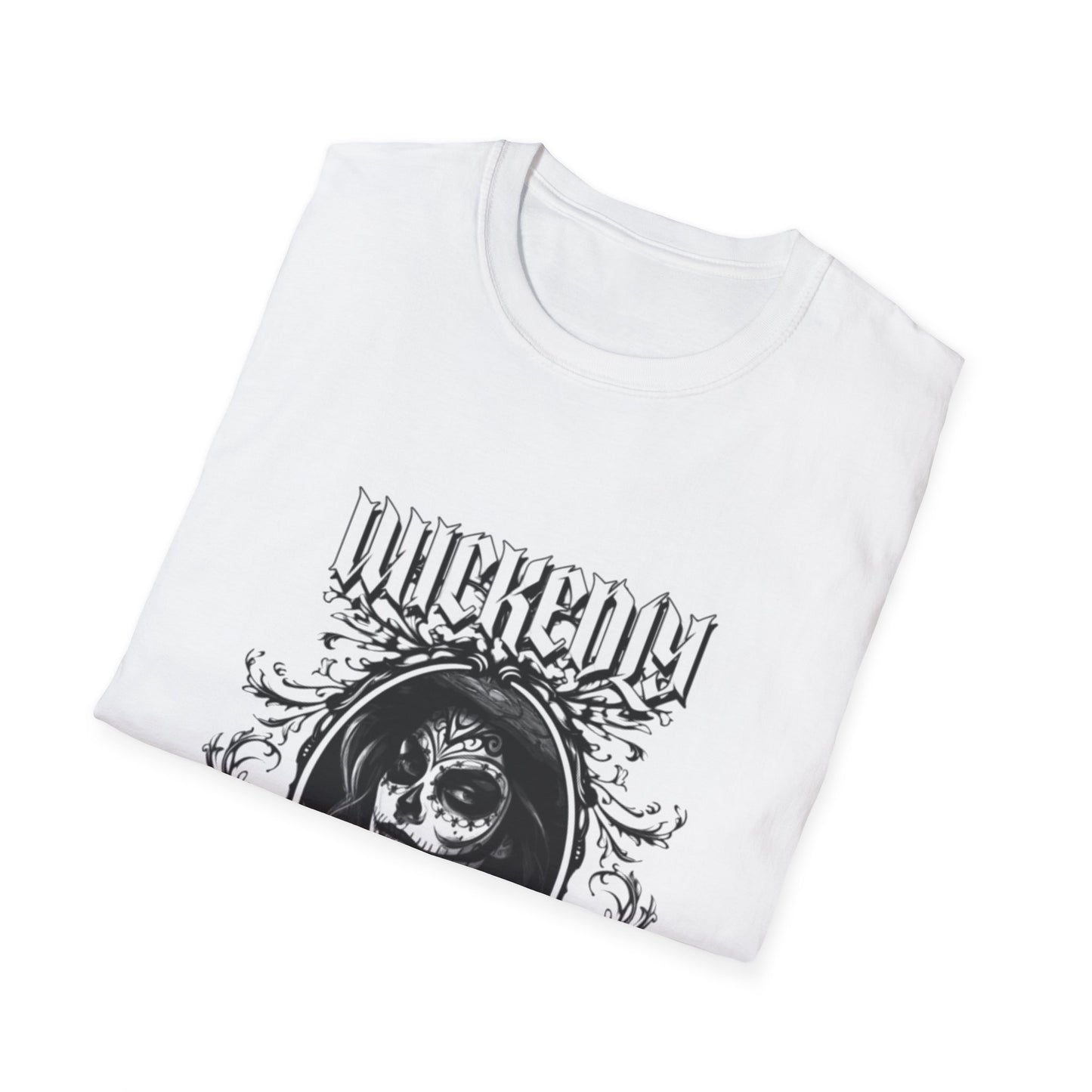 Skull Portrait T-Shirt | Day of the Dead Gothic Illustration