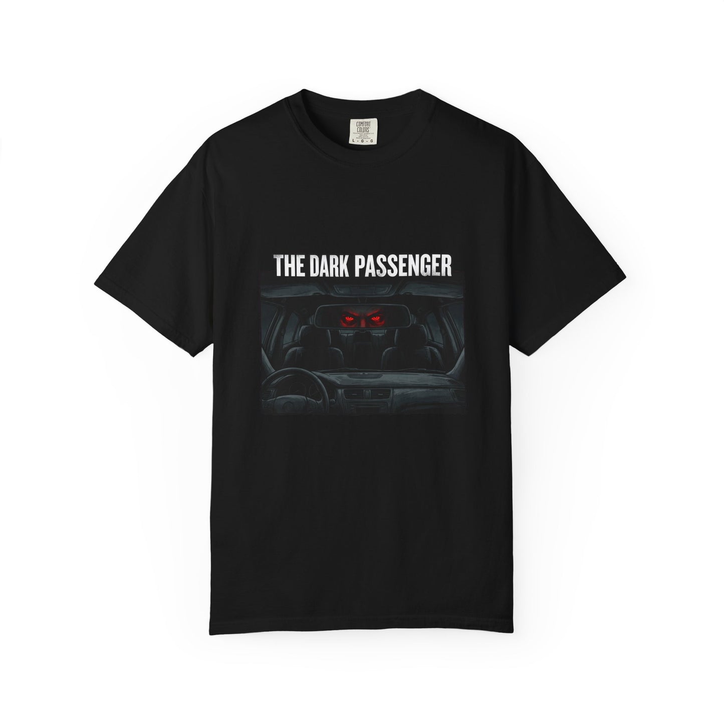 The Dark Passenger T-Shirt | Car Horror Graphic Tee, Red Eyes Night Drive