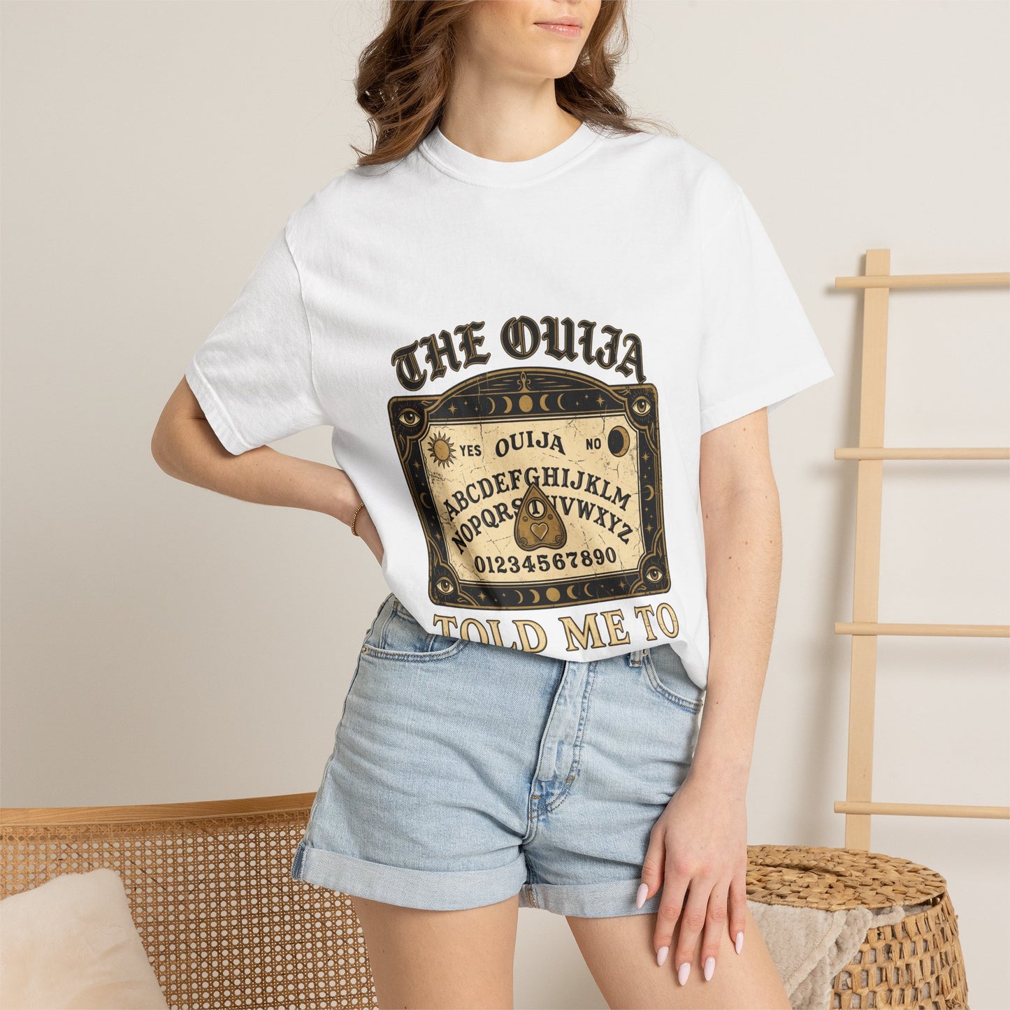 Ouija Board Told Me To T-shirt | Spirit Board Tee