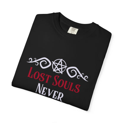 Lost Souls Never Rest T-shirt | Gothic Pentagram Design