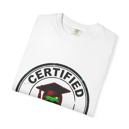Certified Creep Skull Graduation T-shirt | Creepy Student Design