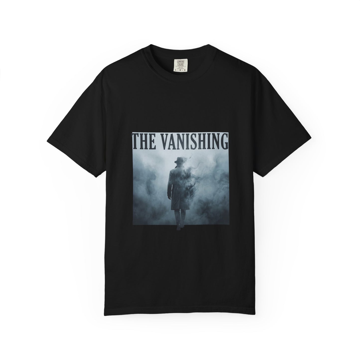 The Vanishing ghostly figure T-Shirt | foggy silhouette horror design
