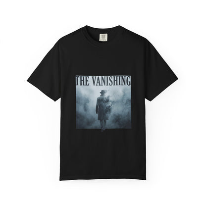 The Vanishing ghostly figure T-Shirt | foggy silhouette horror design