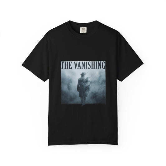The Vanishing ghostly figure T-Shirt | foggy silhouette horror design