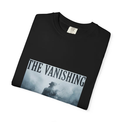 The Vanishing ghostly figure T-Shirt | foggy silhouette horror design