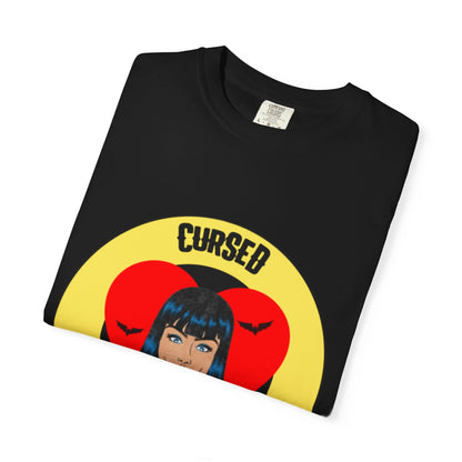 Cursed But Captivating graphic heart girl, T-shirt | Vampire goth retro