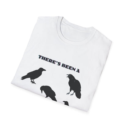 Theres Been a Murderrr Raven Crow T-Shirt | Gothic Bird Design