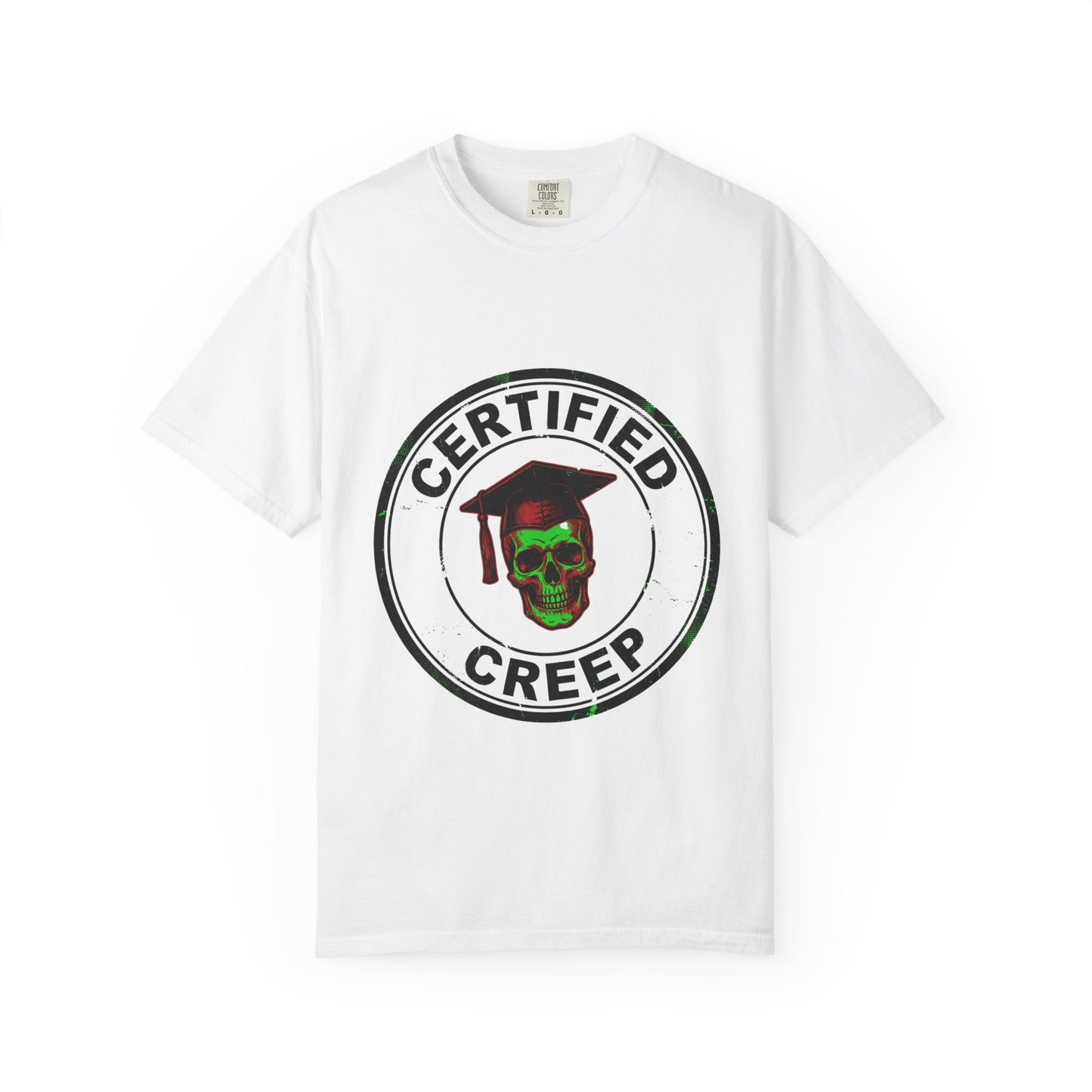 Certified Creep Skull Graduation T-shirt | Creepy Student Design
