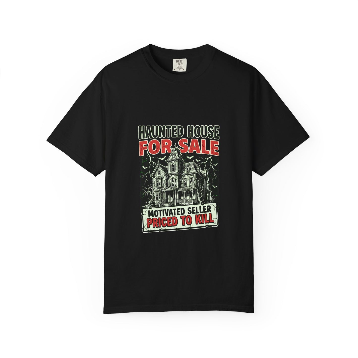 Haunted House For Sale T-Shirt | Motivated Seller Priced To Kill, Halloween Shirt